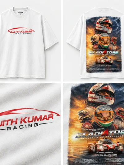 Gladiators Ajith Kumar Racing Oversized T-Shirt | Cypher Clothing