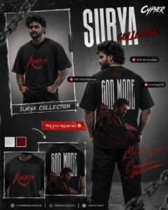 Karuppu Surya God Mode Oversized T-Shirt | Cypher Clothing