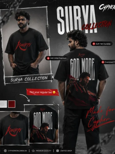 Karuppu Surya God Mode Oversized T-Shirt | Cypher Clothing