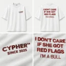 Red Flag I’m A Bull Oversized T-Shirt | Cypher Clothing
