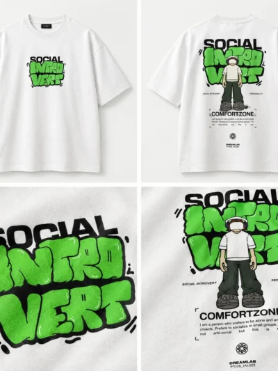 Social Introvert Comfort Zone Oversized T-Shirt | Cypher Clothing