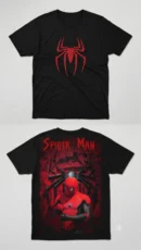 Spider-Man Red Poster T-Shirt | Cypher Clothing