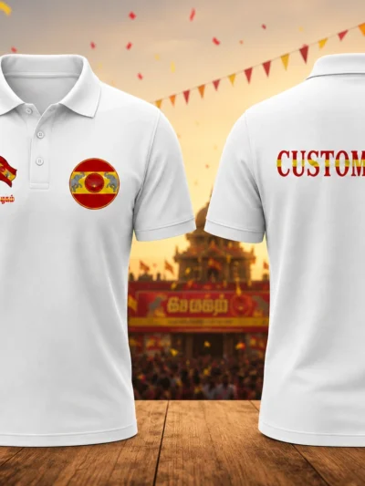 TVK Custom Name Polo T-Shirt | Cypher Clothing