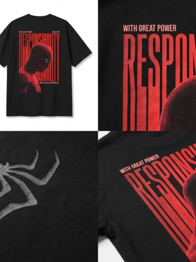 With Great Power Responsibility T-Shirt | Cypher Clothing